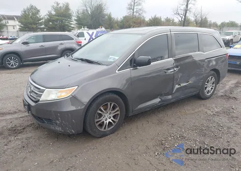2013 Honda Odyssey Ex-L z USA, uszkodzony, nr VIN 5FNRL5H6XDB054594